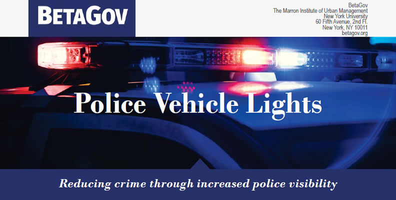 Police vehicle lights